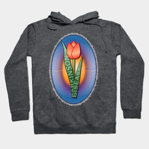 Parkinsons Help Find a Cure Tulip Hoodie by YOPD Artist